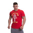 Golds Gym T-Shirt  , Gold´s Gym U.S.A Logo Shirt , Rot