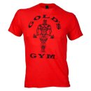 Golds Gym T-Shirt  , Gold´s Gym U.S.A Logo Shirt , Rot