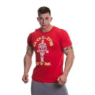 Golds Gym T-Shirt  , Gold´s Gym U.S.A Logo Shirt  ,  Rot , neues Design M