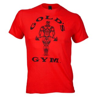 Golds Gym T-Shirt  , Gold´s Gym U.S.A Logo Shirt  ,  Rot , neues Design S