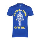 Golds Gym T-Shirt  , Gold´s Gym U.S.A Logo Shirt blau , Muscle Joe