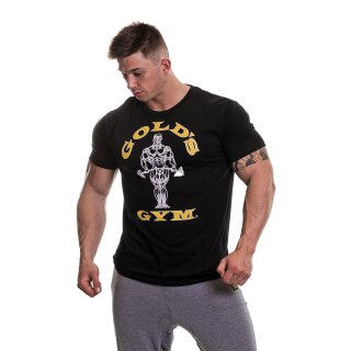 Golds Gym T-Shirt  , Gold´s Gym U.S.A Logo Shirt schwarz / black , Größe S