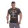 Golds Gym T-Shirt  , Gold´s Gym U.S.A Logo Shirt, charcoal grau , Muscle Joe S