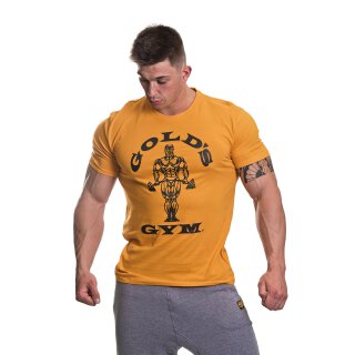 Golds Gym T-Shirt  , Gold´s Gym U.S.A Logo Shirt, gold / gelb , Muscle Joe