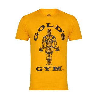 Golds Gym T-Shirt  , Gold´s Gym U.S.A Logo Shirt, gold / gelb , Muscle Joe