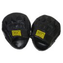 Handpratzen " Boxing Company " , Echtes Leder, 1 Paar Tellerpratzen  schwarz