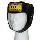 Kopfschutz BC Boxing Company , Echtes Leder, Boxen Kickboxen Thaiboxen, schwarz