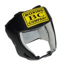 Kopfschutz BC Boxing Company , Echtes Leder, Boxen Kickboxen Thaiboxen, schwarz