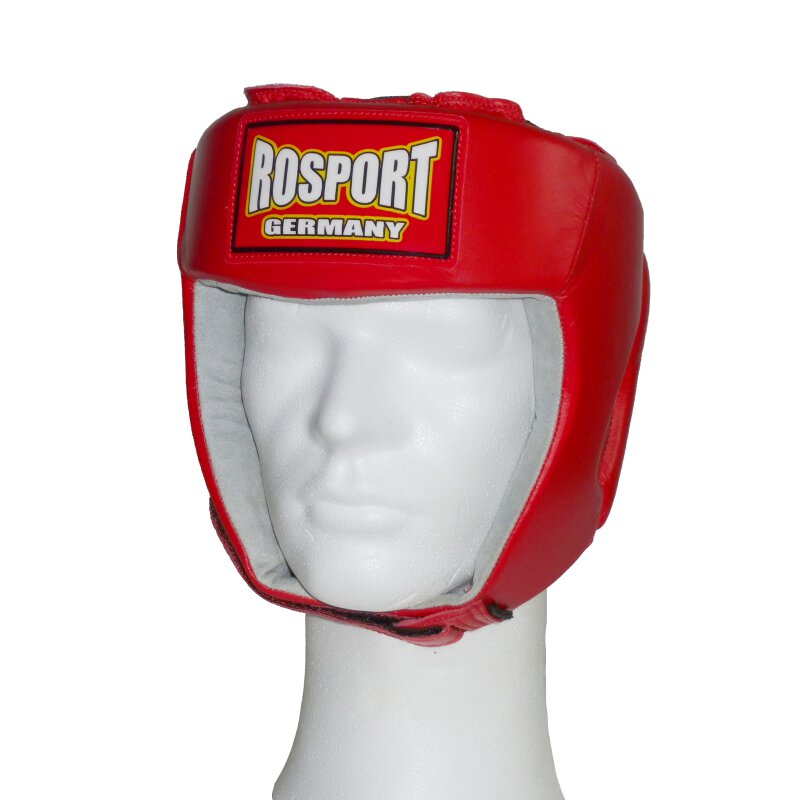 Kopfschutz ROSPORT , Echtes Leder, Boxen Kickboxen Thaiboxen, rot, 49,95 €