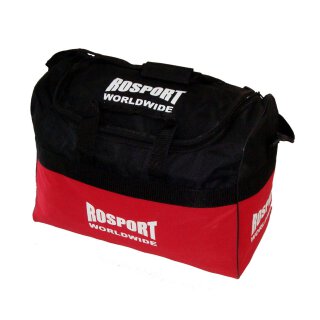 ROSPORT Sporttasche, rot-schwarz, Groß Sport Tasche Reisetasche Boxen Kickboxen