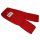 Schienbeinschoner mit Spann Kickboxen, Schienbeinschutz Muay Thai Stoff rot L