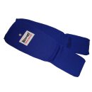 Schienbeinschoner mit Spann Kickboxen, Schienbeinschutz Muay Thai Stoff blau