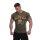 Golds Gym Vintage T-Shirt , Gold´s Gym U.S.A , T Shirt, Farbe army marlin oliv S