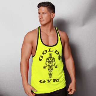 NEON Contrast Stringer Golds Gym Tank Top, Muscle Joe Shirt