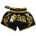 Muay Thai Shorts ROSPORT " Professional " Short Hose Thaiboxhose schwarz gold