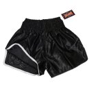 Muay Thai Shorts ROSPORT " Professional " Short Hose Thaiboxhose schwarz - weiss
