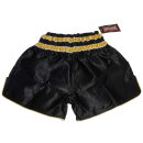 Muay Thai Shorts ROSPORT Professional Short Hose Thaiboxhose schwarz gold silber