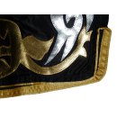 Muay Thai Shorts ROSPORT Professional Short Hose Thaiboxhose schwarz gold silber