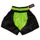 Muay Thai Shorts ROSPORT Professional Short Hose Thaibox   schwarz gold neongrün