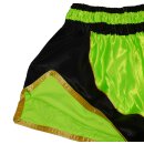 Muay Thai Shorts ROSPORT Professional Short Hose Thaibox   schwarz gold neongrün
