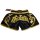 Muay Thai Shorts ROSPORT " Professional " Short Hose Thaiboxhose schwarz gold XL