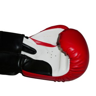 B-Ware Sonderpreis Boxhandschuhe ROSPORT  Modell   Starter   schwarz weiss rot