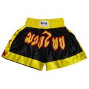 Muay Thai Shorts Short Box Hose Thaiboxen Thaiboxhose ROSPORT Classic gelb/schwarz