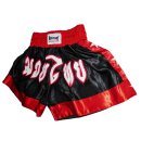 Muay Thai Shorts Short Box Hose Thaiboxen Thaiboxhose ROSPORT Classic schwarz rot Größe S