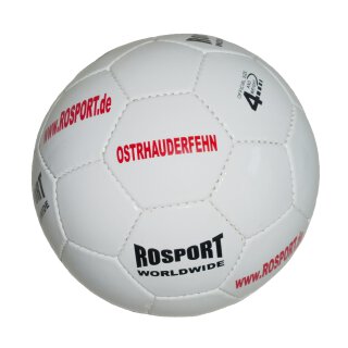 ROSPORT Fussball OSTRHAUDERFEHN weiss Outdoor Größe 4 Size 4 Kinder