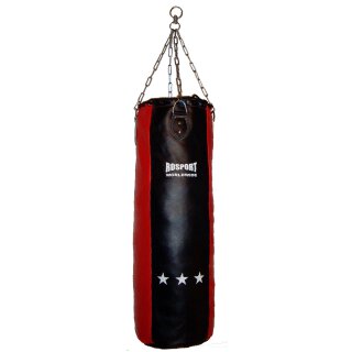 B-Ware No. 2 Sonderpreis ROSPORT Boxsack STARS Echtes Leder, Größe 150 x 35 cm