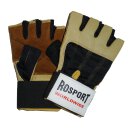 ROSPORT Trainingshandschuhe Fitness Bodybuilding Handschuhe mit Bandage braun