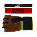 ROSPORT Trainingshandschuhe Fitness Bodybuilding Handschuhe mit Bandage braun