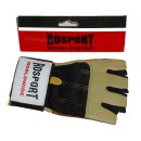 ROSPORT Trainingshandschuhe Fitness Bodybuilding Handschuhe mit Bandage braun