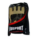 ROSPORT Trainingshandschuhe Fitness Bodybuilding Handschuhe mit Bandage braun