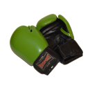 ROSPORT Boxhandschuhe  Echtes Leder  " MEKIBO Edition " neongreen / black 12 Oz.