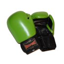 ROSPORT Boxhandschuhe  Echtes Leder  " MEKIBO Edition " neongreen / black 12 Oz.