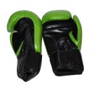 ROSPORT Boxhandschuhe  Echtes Leder  " MEKIBO Edition " neongreen / black 12 Oz.