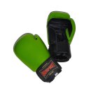ROSPORT Boxhandschuhe  Echtes Leder  " MEKIBO Edition " neongreen / black 12 Oz.