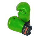 ROSPORT Boxhandschuhe  Echtes Leder  " MEKIBO Edition " neongreen / black 12 Oz.