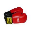 ROSPORT Boxhandschuhe Echtes Leder "Knock Out" , rot - schwarz, 12 Oz.