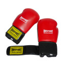 ROSPORT Boxhandschuhe Echtes Leder "Knock Out" , rot - schwarz, 12 Oz.