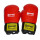 ROSPORT Boxhandschuhe Echtes Leder "Knock Out" , rot - schwarz, 12 Oz.