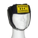 Kopfschutz BC Boxing Company , Echtes Leder, Boxen Kickboxen Thaiboxen, schwarz