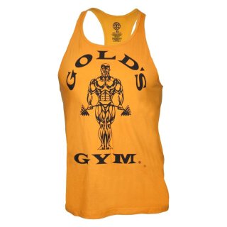 Golds Gym Tank Top Men´s  , Gold´s Gym Muskelshirt Gold - Gelb   MADE IN USA !!!